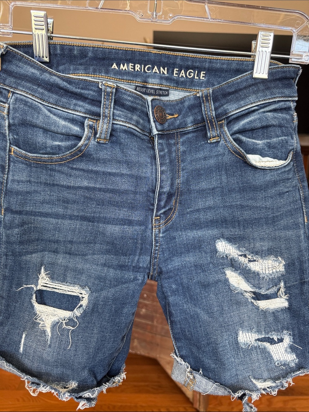 American Eagle Light Blue Stretch Denim Jeans Size 2